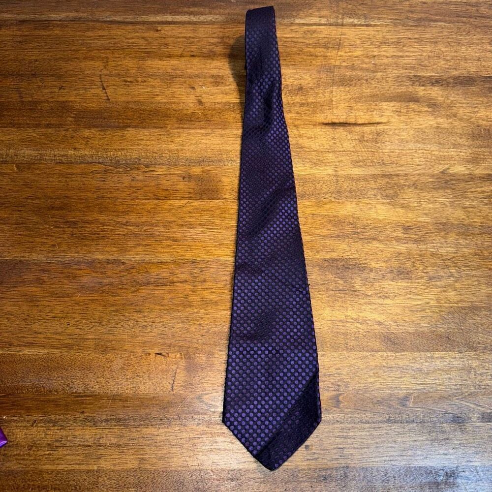 Polo by Ralph Lauren Polka Dot Silk Hand Made Tie